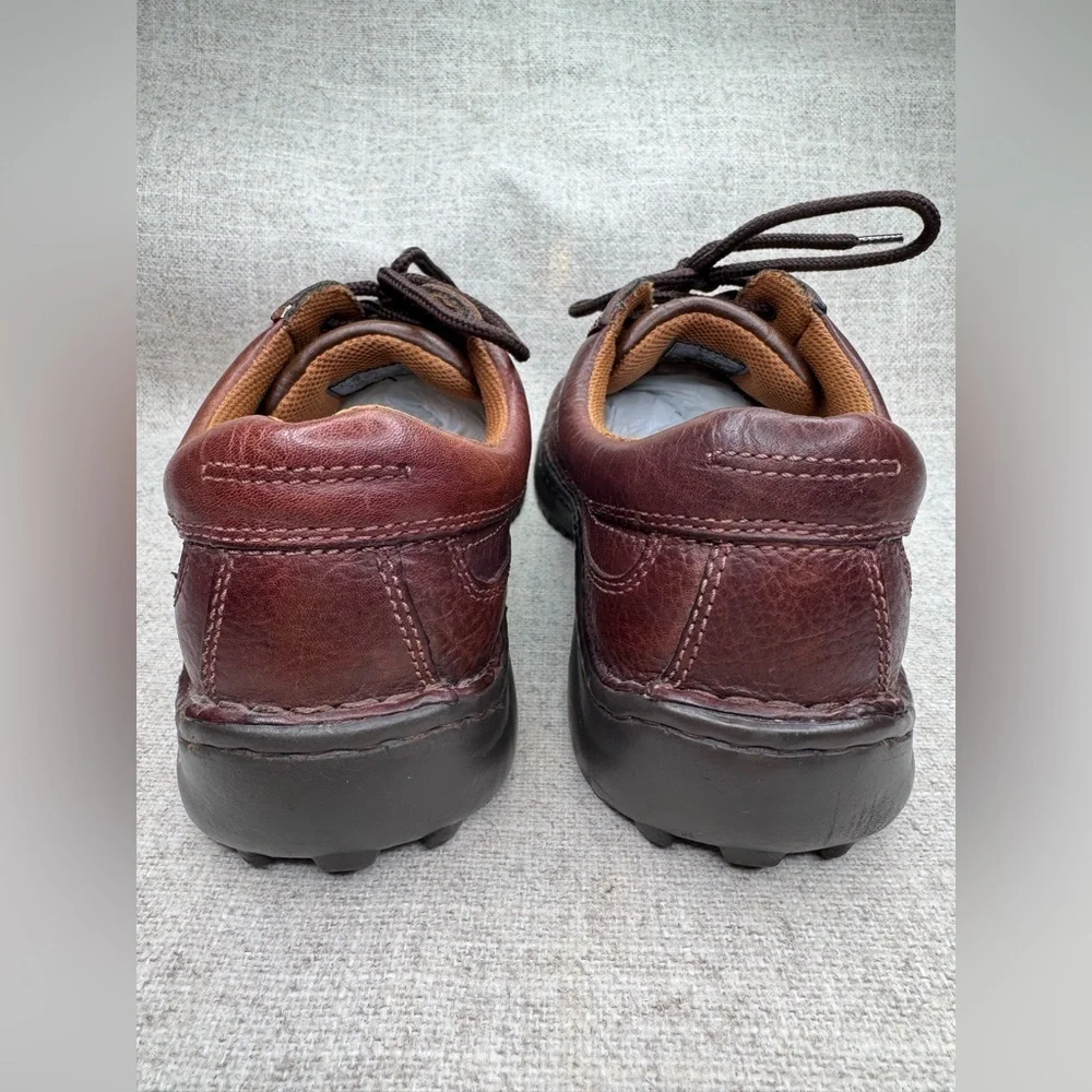 Skechers men’s brown leather lace up‎ sneakers oxford comfort shoes size 9/42